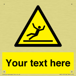 Custom Figure Slipping Sign